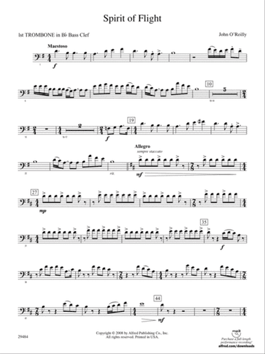 Spirit of Flight: (wp) 1st B-flat Trombone B.C.