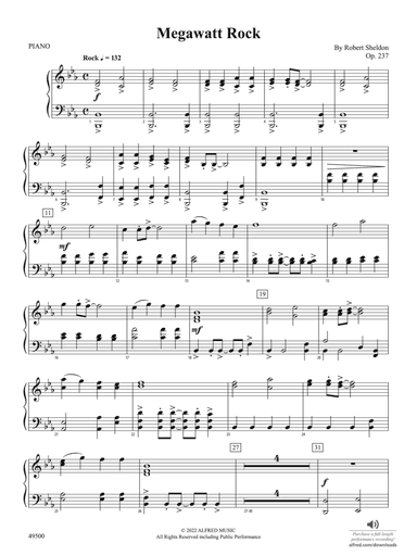 Megawatt Rock: Piano Accompaniment