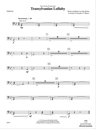 Transylvanian Lullaby: Timpani