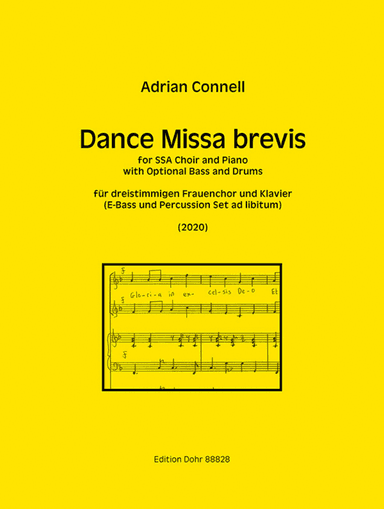 Dance Missa Brevis fĂĽr dreistimmigen Frauenchor und Klavier (E-Bass und Percussion ad lib.) (2020)