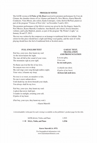 O Pulse of My Heart (A Chuisle Mo Chroí) (Downloadable)