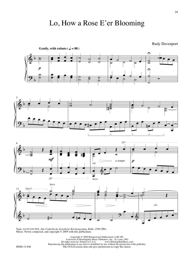 Lo, How a Rose e'er Blooming