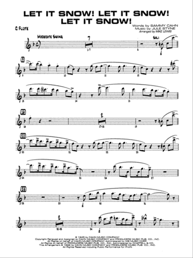 Let It Snow! Let It Snow! Let It Snow!: Flute