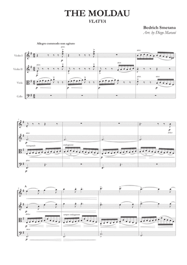 The Moldau for String Quartet
