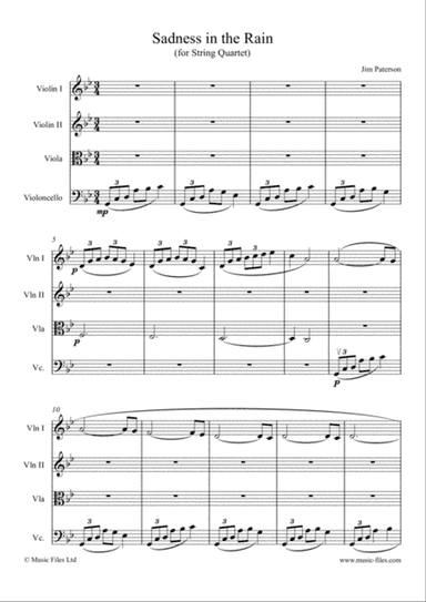 Sadness in the Rain (string quartet)