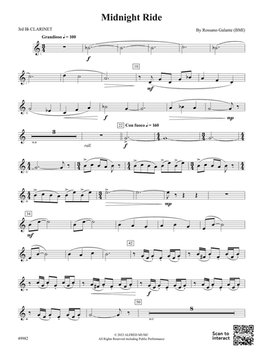 Midnight Ride: 3rd B-flat Clarinet