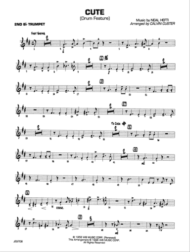 Cute: 2nd B-flat Trumpet