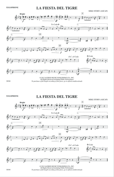 La Fiesta Del Tigre: Xylophone