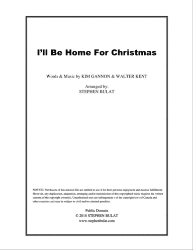 I'll Be Home For Christmas
