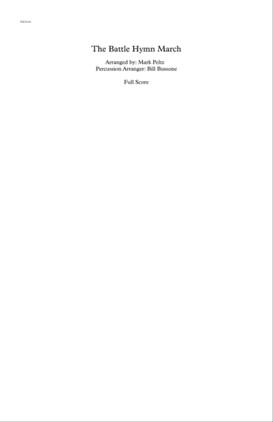 The Battle Hymn Parade March