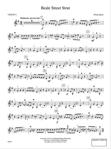 Beale Street Strut: 1st Violin