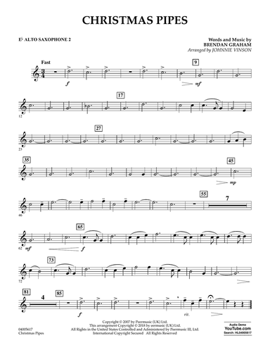 Christmas Pipes - Eb Alto Saxophone 2