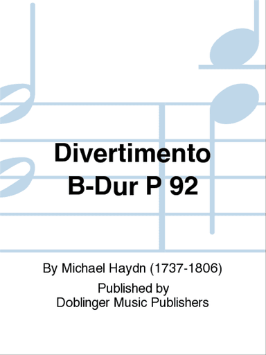 Divertimento B-Dur P 92