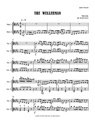 The Wellerman Sea Shanty - Viola Duet