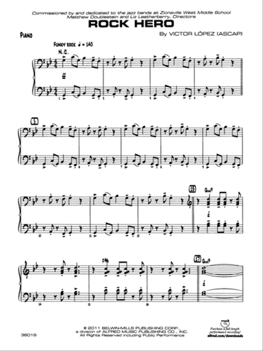 Rock Hero: Piano Accompaniment