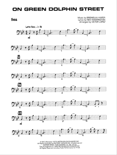 On Green Dolphin Street: String Bass