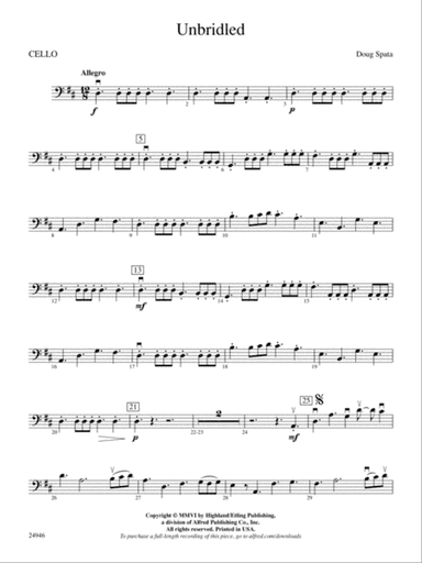 Unbridled: Cello