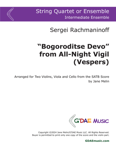 Rachmaninoff - “Bogoroditse Devo” from All-Night Vigil