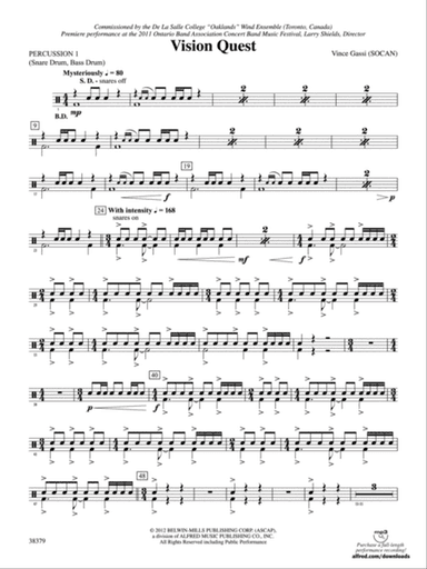 Vision Quest: 1st Percussion
