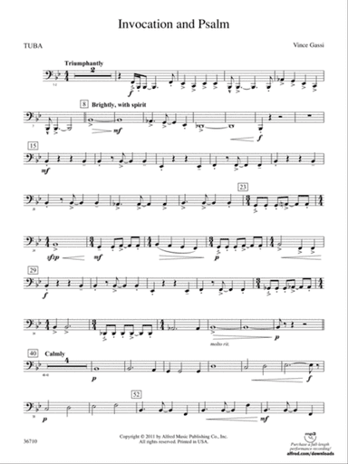 Invocation and Psalm: Tuba