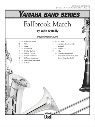 Fallbrook March: Score
