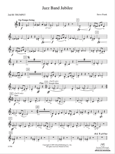 Jazz Band Jubilee: 2nd B-flat Trumpet