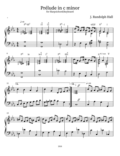 Prélude in c minor