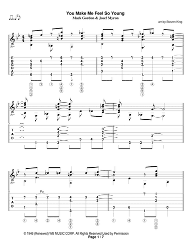 You Make Me Feel So Young