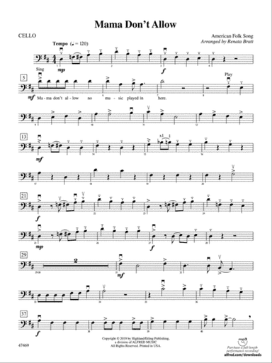 Mama Don't Allow: Cello
