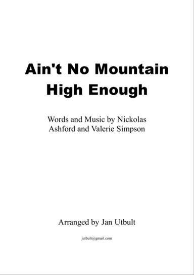 Ain't No Mountain High Enough