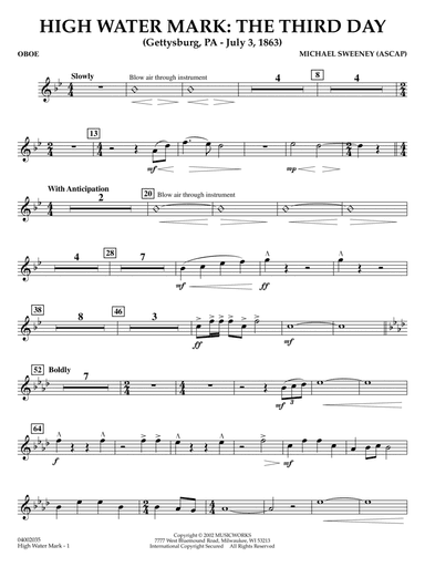 High Water Mark: The Third Day - Oboe