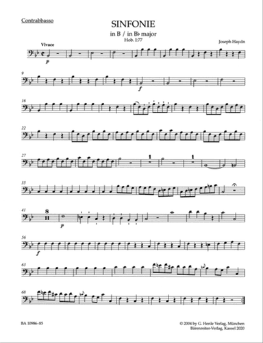 Symphony in B-flat major Hob. I:77