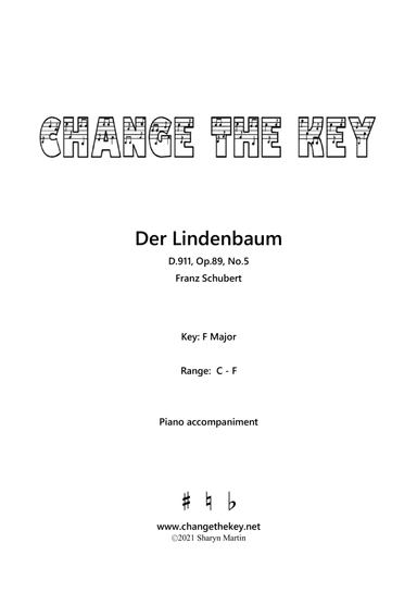 Der Lindenbaum F Major