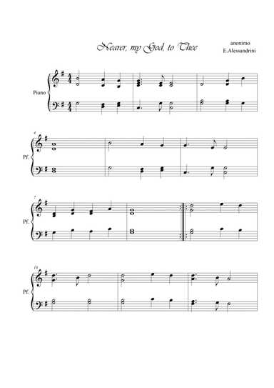 Nearer my God to thee