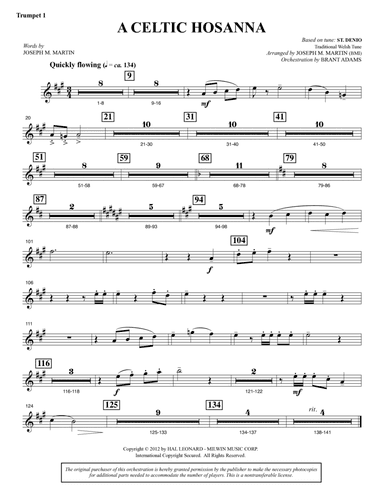 A Celtic Hosanna - Bb Trumpet 1