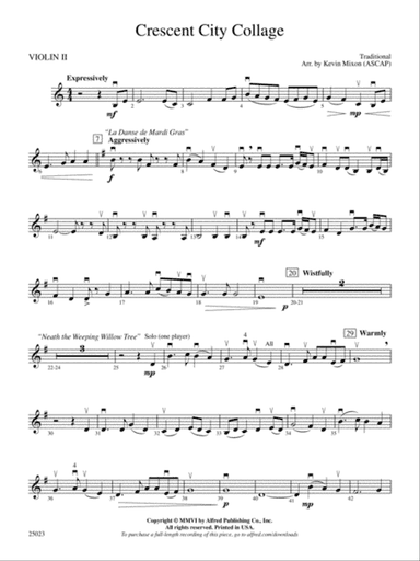 Crescent City Collage: 2nd Violin