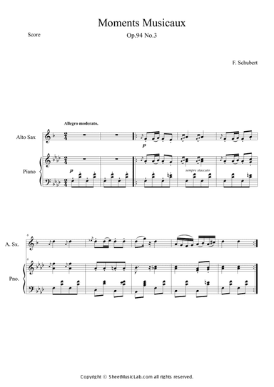 Moments Musicaux No.3