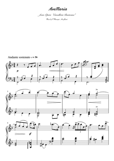 "Ave Maria" (Fdur)