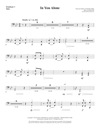 In You Alone - Trombone 3/Tuba