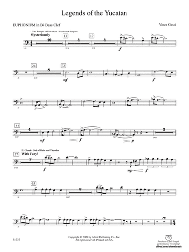 Legends of the Yucatan: (wp) B-flat Baritone B.C.