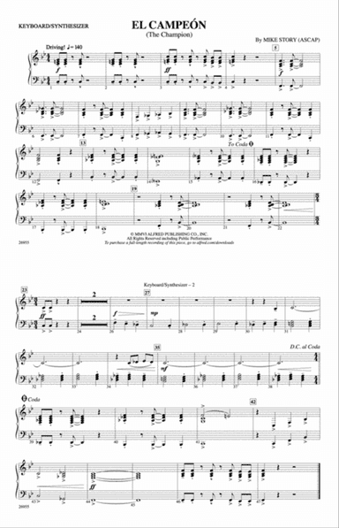 El Campeón: Keyboard/Synthesizer