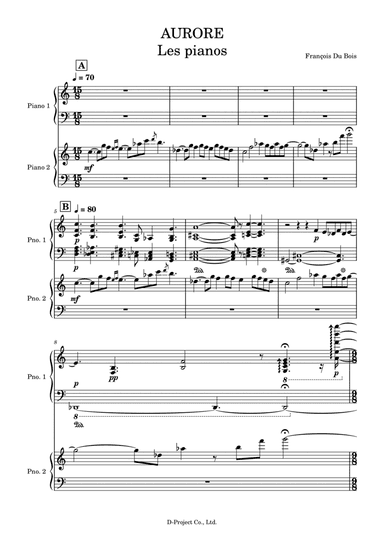 Aurore (2 Pianos)