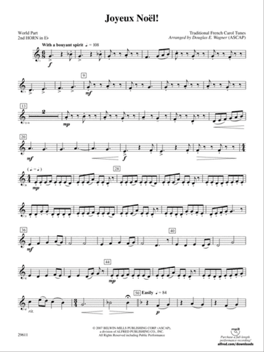 Joyeux Noël!: (wp) 2nd Horn in E-flat