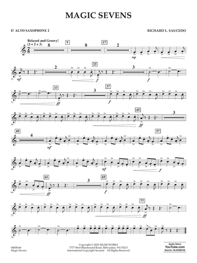 Magic Sevens - Eb Alto Saxophone 2