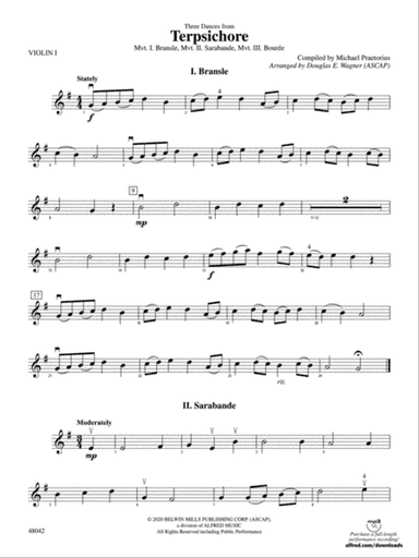 Terpsichore: 1st Violin