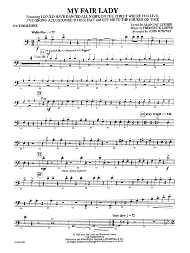 My Fair Lady (Medley): 3rd Trombone
