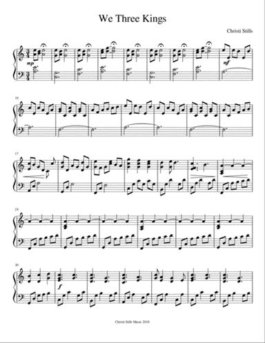 We Three Kings (Piano Solo)