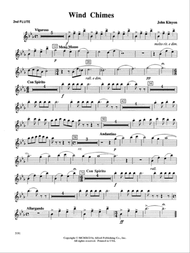 Wind Chimes: 2nd Flute