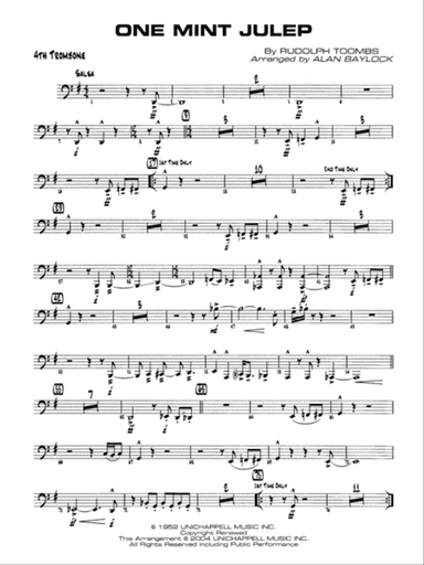 One Mint Julep: 4th Trombone