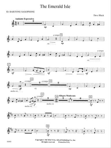 The Emerald Isle: E-flat Baritone Saxophone